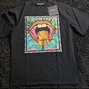 Palm angles black tshirt large New